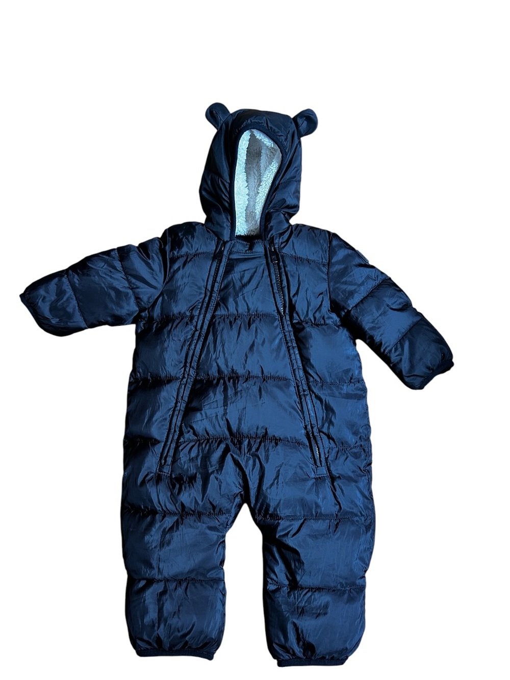 GAP black  Hooded Baby One-Piece Snowsuit with Bear Ears